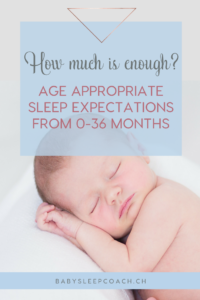 age appropriate sleep expectations