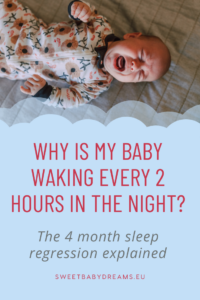 Why is your baby waking up every 2 hours all of a sudden? Well, if they're anywhere between 3-6 months old, it could be because of the 4 months sleep regression. But why does this change occur and what to do about it? Read more on the blog!